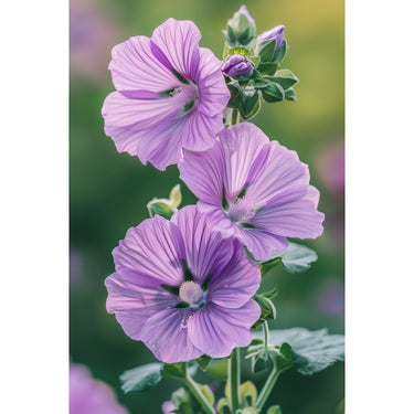Purple Flower Painting Wall Art